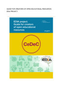 EDIA Project : guide for creators of open educational resources.