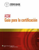 ACSM, guía para la certificación /