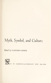 Myth, symbol and culture