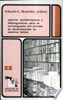 Aportes metodológicos y bibliográficos para l a investigación del proceso de alcoholización en América Latina